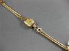 ANTIQUE .84CT OLD MINE CUT DIAMOND & RUBY 14KT ROSE GOLD 3D ART DECO WATCH #2076