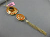ESTATE 10.25CT DIAMOND & CITRINE 14KT YELLOW GOLD ORANGE ENAMEL FILIGREE PENDANT