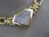 ESTATE 1.30CT DIAMOND 14KT WHITE & YELLOW GOLD TRIANGULAR FANCY NECKLACE #21520