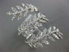 ESTATE EXTRA LARGE .98CT DIAMOND 18KT WHITE GOLD MULTI LEAF CRISS CROSS FUN RING