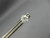 ESTATE .96CT ROUND DIAMOND 14KT WHITE GOLD CLASSIC 3 PRONG STUD EARRINGS #25837