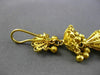 ANTIQUE LARGE 18KT YELLOW GOLD MIDDLE EASTERN FILIGREE CHANDELIER EARRINGS #3057