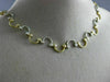 ESTATE 1.70CT DIAMOND 14K WHITE & YELLOW GOLD CLASSIC BEZEL WAVY NECKLACE 3283