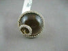ANTIQUE XL 15.8CT DIAMOND & SMOKY TOPAZ 14KT YELLOW GOLD CIRCULAR SWIRL RING
