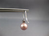 .07CT AAA RUBY & PINK SOUTH SEA PEARL 14KT WHITE GOLD LEVERBACK HANGING EARRINGS