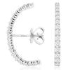 .70CT DIAMOND 14K WHITE GOLD GRADUATING JOURNEY EAR CLIMBER FUN HANGING EARRINGS