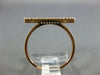 ESTATE .09CT DIAMOND 18KT ROSE GOLD 3D CLASSIC BAR RING