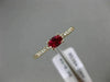 ESTATE .39CT ROUND DIAMOND & OVAL AAA RUBY 14K ROSE GOLD FRIENDSHIP PROMISE RING