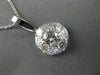 ESTATE .75CT DIAMOND 14K WHITE GOLD 5 STONE CLUSTER FLOWER PENDANT E/F VVS 25829