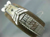 ESTATE ART DECO CORTINA DIAMOND 14K WHITE GOLD 3D RECTANGULAR SWISS WATCH #20920