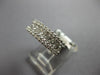 WIDE 1CT DIAMOND 18KT WHITE GOLD ROUND PRINCESS 3 ROW INVISIBLE ANNIVERSARY RING