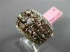 LARGE 5.55CT WHITE & PINK DIAMOND 18K WHITE & ROSE GOLD WEDDING ANNIVERSARY RING