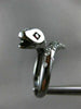 ESTATE LARGE .24CT MULTI COLOR DIAMOND & AAA RUBY 18KT BLACK GOLD SNAKE FUN RING