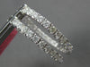 LARGE 3.92CT DIAMOND 18K WHITE GOLD 3D CLASSIC ROUND INSIDE OUT HANGING EARRINGS