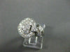 ANTIQUE LARGE .81CT DIAMOND HEART 3D 14KT WHITE GOLD RING SIMPLY BEAUTIFUL 16482