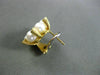 ESTATE .62CT DIAMOND & AAA PEARL 18K WHITE & YELLOW GOLD FLOWER CLIP ON EARRINGS