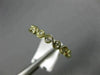 ESTATE .11CT DIAMOND 14K YELLOW GOLD ETOILE BEZEL SEMI ETERNITY ANNIVERSARY RING