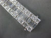 EXTRA LARGE 21.95CT DIAMOND 18KT WHITE GOLD 3D CLASSIC INFINITY TENNIS BRACELET