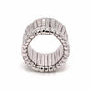 LARGE 1.78CT DIAMOND 18KT WHITE GOLD 3D CLASSIC BAMBOO ETERNITY ANNIVERSARY RING