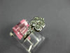 ESTATE .56CT DIAMOND 18KT WHITE GOLD ROUND 4 LEAF CLOVER SQUARE FLOWER LOVE RING