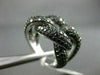 ESTATE WIDE 3.39CTW BLACK DIAMOND 14KT WHITE GOLD INFINITY FUN RING