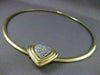 ESTATE 2.25CT DIAMOND 14K WHITE & YELLOW GOLD HEART SLIDE NECKLACE BEAUTIFUL 305