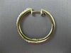 ESTATE .54CT DIAMOND 14KT YELLOW GOLD HOOP HUGGIE EARRINGS ONE OF A KIND! #16814