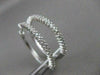 ESTATE .88CTW DIAMOND SHARED PRONG 16MM 14K WHITE GOLD FRONT HOOP EARRINGS 20985