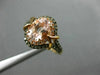 WIDE 1.34CT MULTI COLOR DIAMOND & AAA MULTI GEM 14K ROSE GOLD 3D ENGAGEMENT RING
