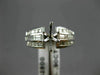 ANTIQUE .90CT DIAMOND 14KT WHITE GOLD FILIGREE SEMI MOUNT ENGAGEMENT RING #9872