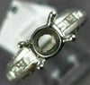 ESTATE .77CT DIAMOND 14KT WHITE GOLD 3D ROUND SEMI MOUNT ENGAGEMENT RING #9885