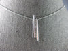 ESTATE .42CT DIAMOND 14KT WHITE GOLD CLASSIC ROUND JOURNEY BAR FLOATING PENDANT