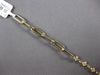 LONG .79CT DIAMOND 14KT YELLOW GOLD CLASSIC BEZEL 9 STONE OVAL LINK FUN BRACELET