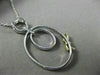 ESTATE LARGE .52CT WHITE & FANCY YELLOW DIAMOND 18K 2 TONE GOLD OVAL BOW PENDANT