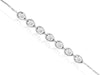 ESTATE .27CT DIAMOND 14KT WHITE GOLD 3D TEAR DROP FILIGREE LOVE BRACELET