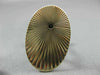 ESTATE EXTRA LARGE 14KT YELLOW GOLD OVAL SUNBURST CUFF LINKS #19858