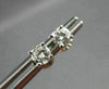 ESTATE .40CT DIAMOND 14K WHITE GOLD SOLITAIRE 4 PRONG CLASSIC EARRINGS 5mm 21023