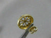 ESTATE 1.70CTW TANZANITE 14KT 2 TONE GOLD FILIGREE FLOWER ROUND EARRINGS #22624
