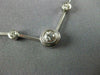 ESTATE 1.05CT DIAMOND 14KT WHITE GOLD 3D CLASSIC LINE BEZEL NECKLACE #21542