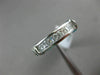 ESTATE 1.29CT PRINCESS & BAGUETTE DIAMOND 14KT WHITE GOLD ANNIVERSARY RING #1213
