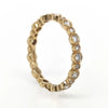 LARGE .45CT DIAMOND 18K ROSE GOLD MULTI BAND ETERNITY STACKABLE ANNIVERSARY RING