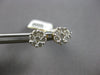 .50CT DIAMOND 14KT YELLOW GOLD CLUSTER INVISIBLE FLOWER SCREWBACK STUD EARRINGS