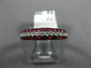 .97CT DIAMOND & AAA RUBY 14KT WHITE GOLD 3D 3 ROW SEMI ETERNITY ANNIVERSARY RING