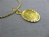 ANTIQUE 14KT YELLOW GOLD 3D HANDCRAFTED CIRCULAR CHRIST RELIGIOUS PENDANT #25001