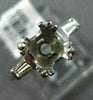 ANTIQUE .46CT BAGUETTE DIAMOND PLATINUM 3D 3 STONE SEMI MOUNT ENGAGEMENT RING