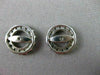 ESTATE .67CT ROUND DIAMOND 14KT WHITE GOLD 3D STAR FLOWER STUD EARRINGS 22224