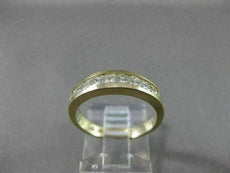 ESTATE .75CT DIAMOND 14KT YELLOW GOLD PRINCESS CHANNEL ANNIVERSARY RING #20523