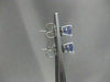 ESTATE 1.70CT AAA TANZANITE 14KT WHITE GOLD ROUND STUD EARRINGS BEAUTIFUL #22315