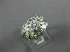 ANTIQUE WIDE 1.59CT DIAMOND PLATINUM 3D ROUND & BAGUETTE ENGAGEMENT RING #26657