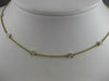 ESTATE 1.38CTW 12 DIAMONDS BY THE YARD 14K GOLD NECKLACE